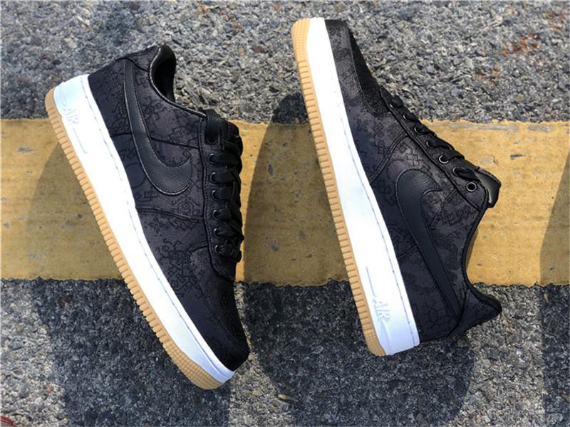 PK GOD CLOT x fragment x Nike Air Force 1 PRM BLACK retail materials ready to ship